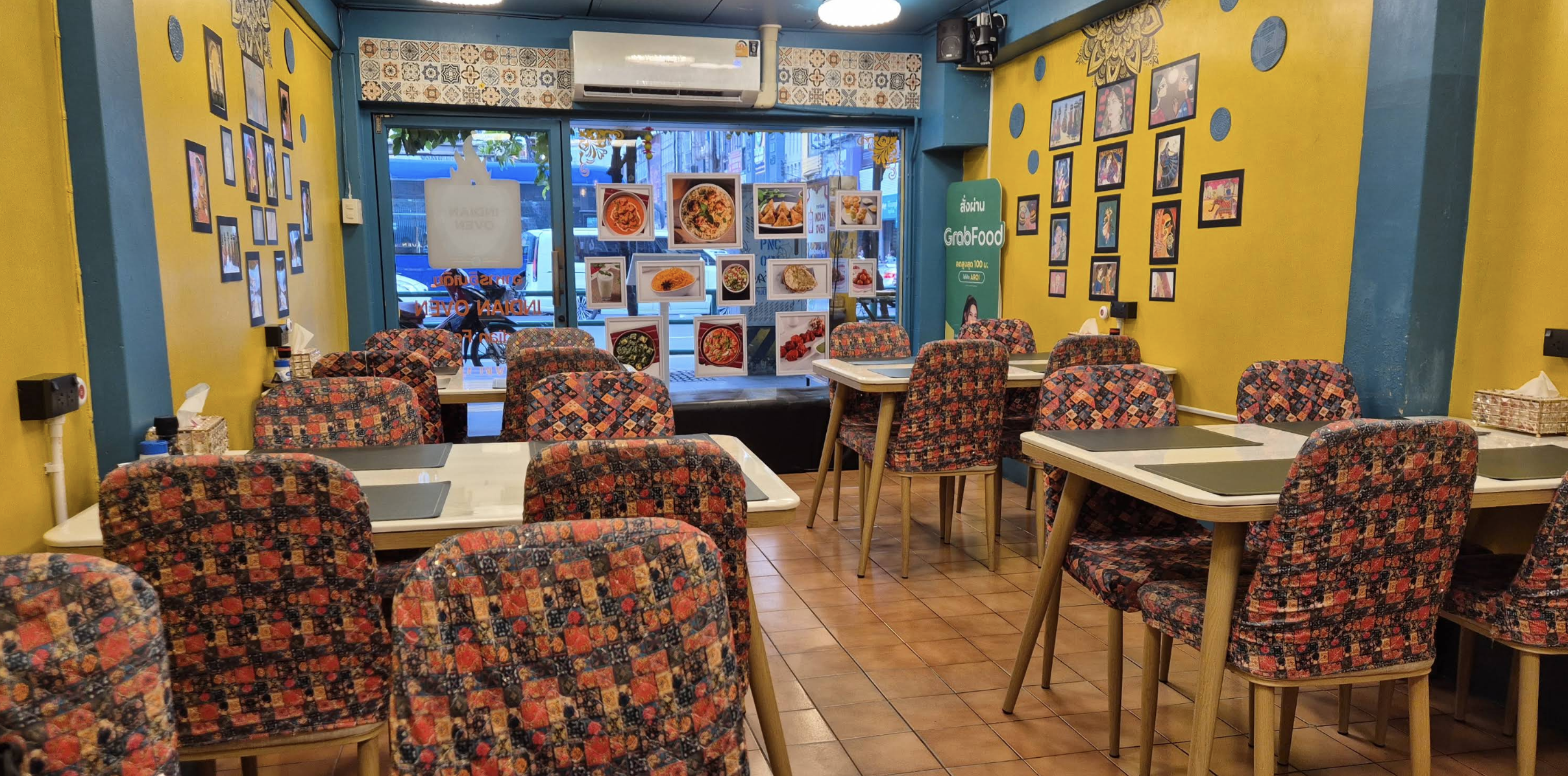 Warm, welcoming dining room